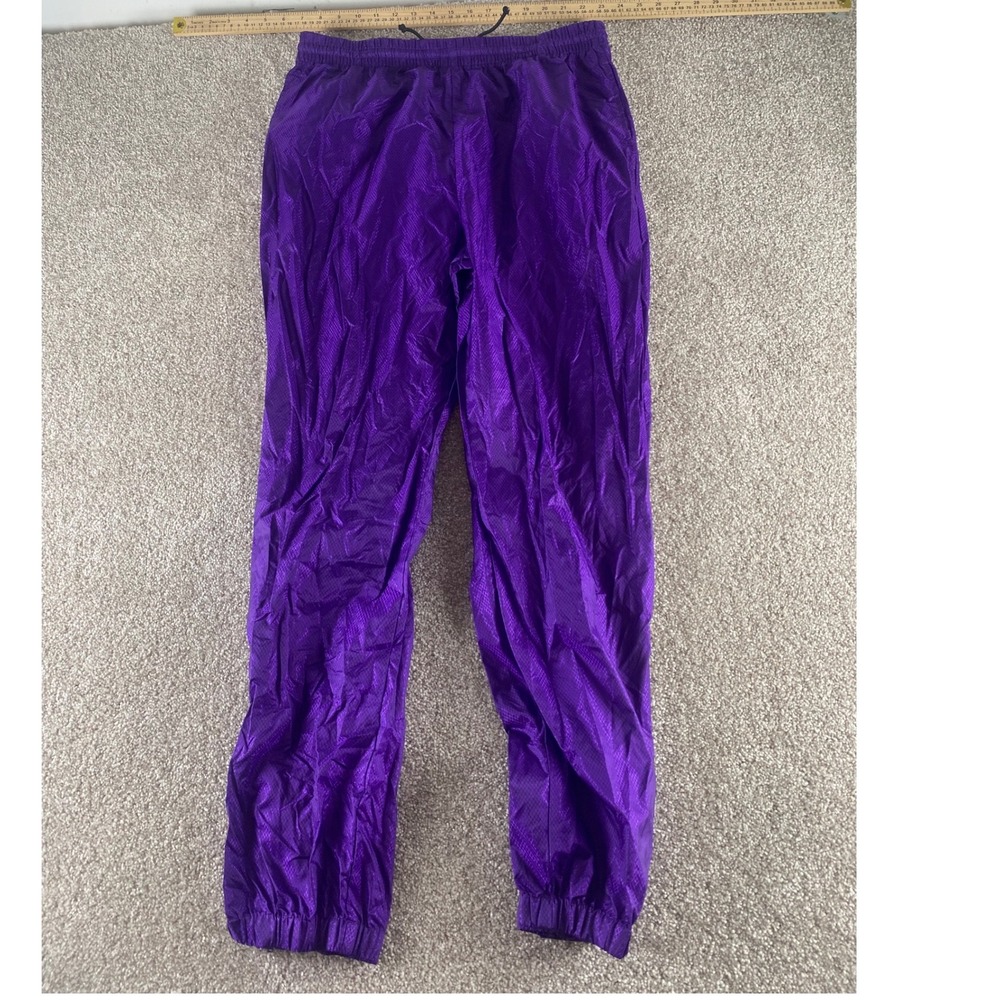 Columbia Purple Ripstop Nylon Track Pants Women L (32x30) KL8010 Vintage Joggers